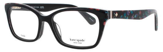 KATE SPADE JERI Frame BLACK / PATTERN BLUE Lens DEMO