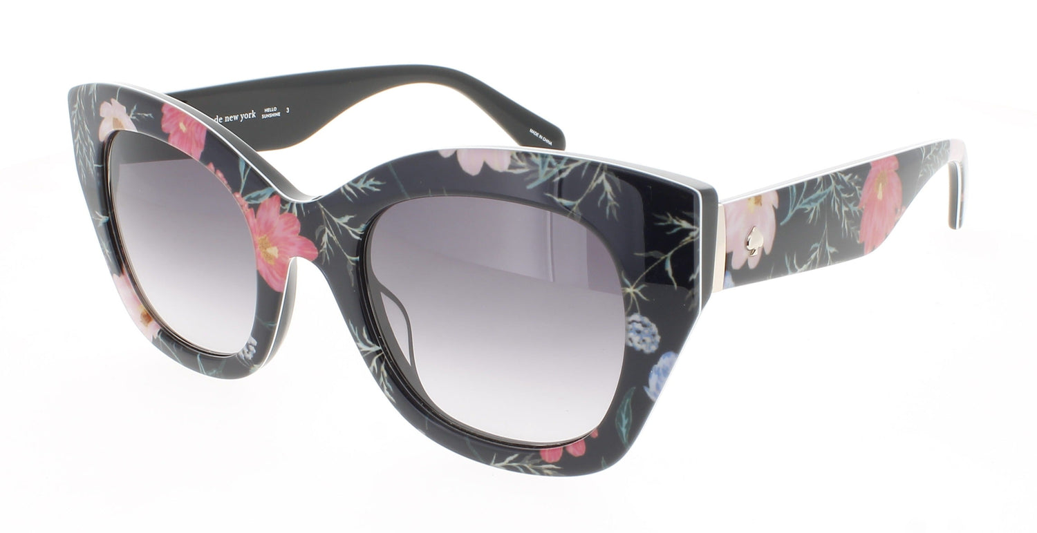 KATE SPADE JALENA/S Frame BLACK PATTERN FLORAL Lens DARK GREY GRADIENT