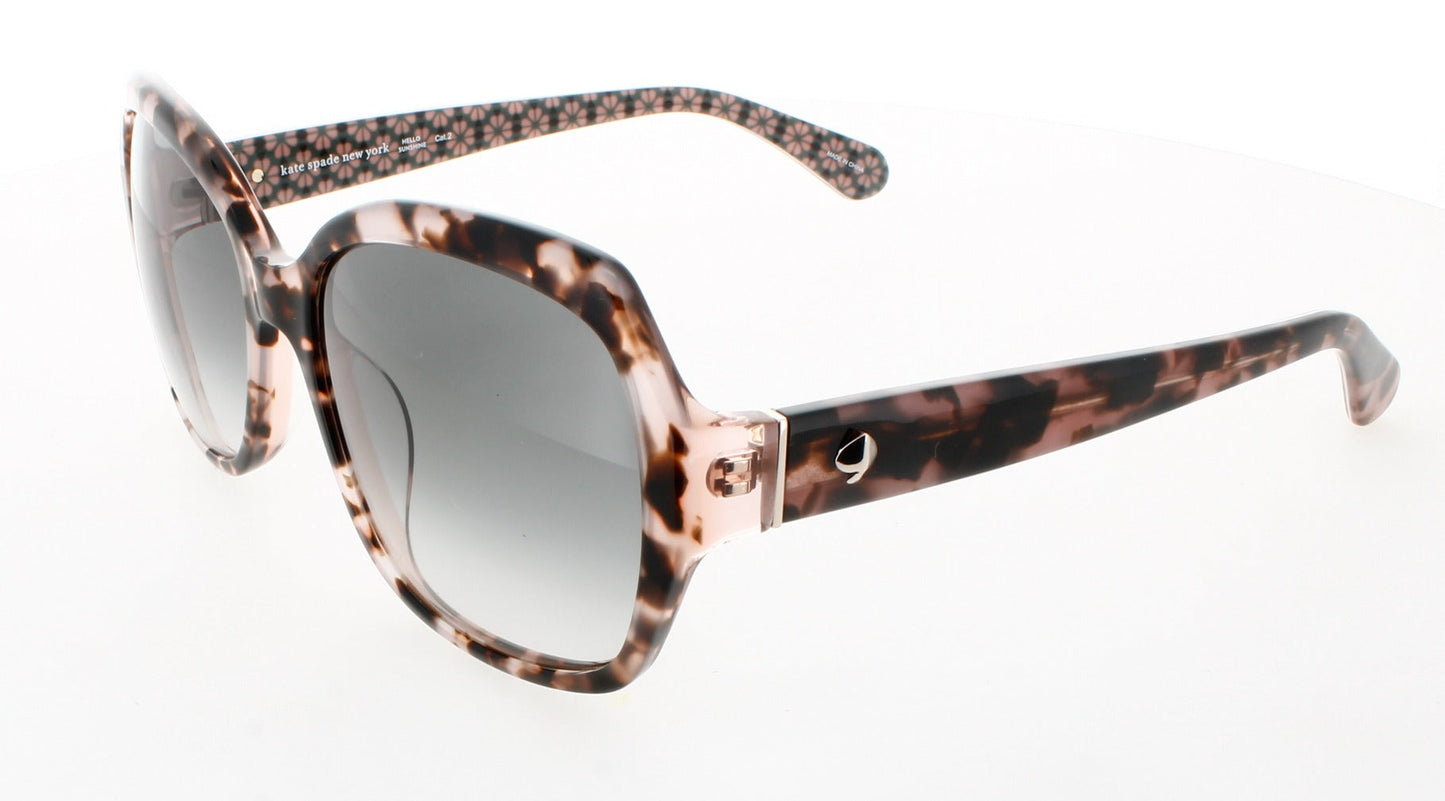 KATE SPADE AMBERLYNN/S Frame HAVANA PATTERN PINK Lens GREEN SHADED