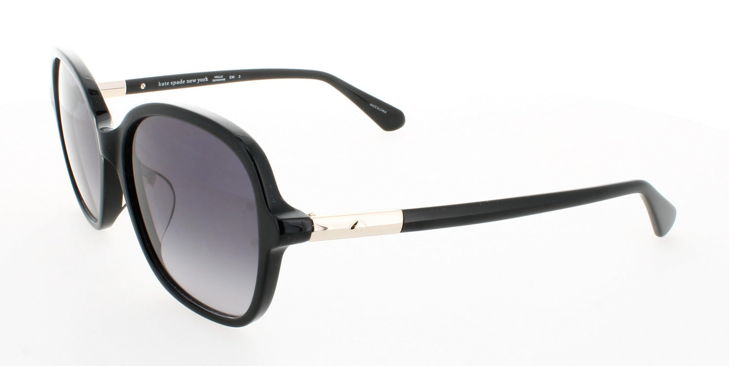 KATE SPADE BRYLEE/F/S Frame BLACK Lens DARK GREY SHADED