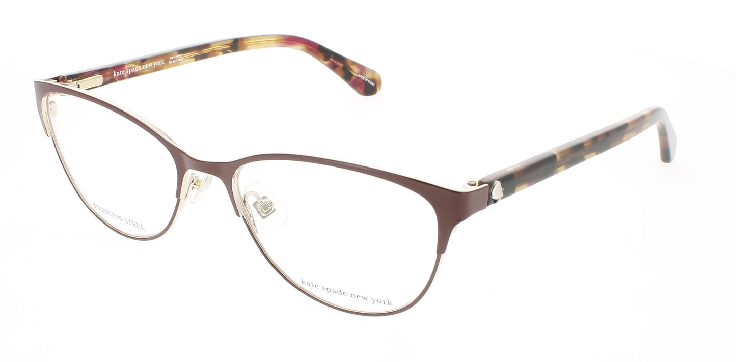 KATE SPADE HADLEE Frame HAVANA PLUM Lens DEMO