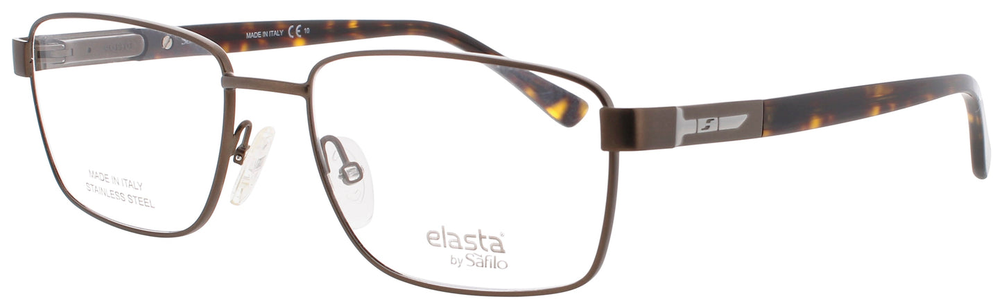 ELASTA E-7237 Frame BROWN TORTOISE Lens DEMO