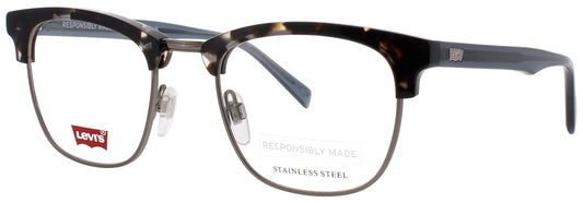 LEVI'S LV 5003 Frame HAVANA BLUE HORN Lens DEMO