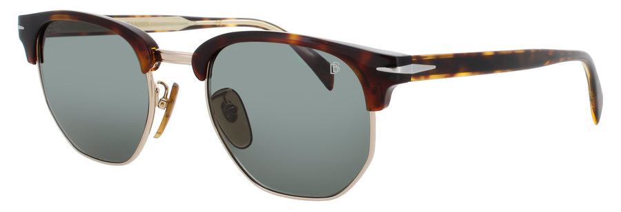 DAVID BECKHAM DB 1002/S Frame HAVANA Lens GREEN TINT