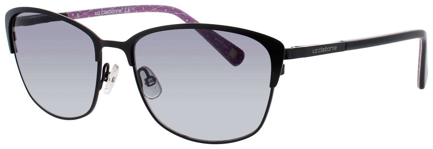 LIZ CLAIBORNE L 573/S Frame MATTE BLACK Lens DARK GREY