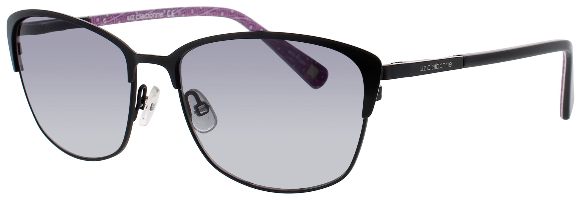 LIZ CLAIBORNE L 573/S Frame MATTE BLACK Lens DARK GREY