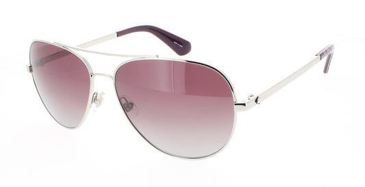 KATE SPADE AVALINE2/S Frame SILVER Lens BURGUNDY GRADIENT POLARIZED