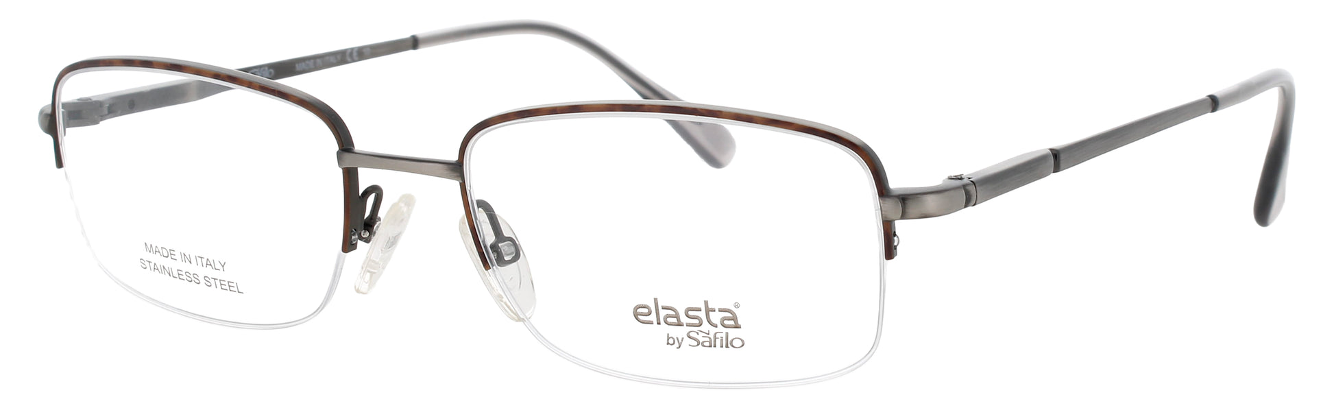ELASTA E-7244 Frame  HAVANA GREY Lens DEMO