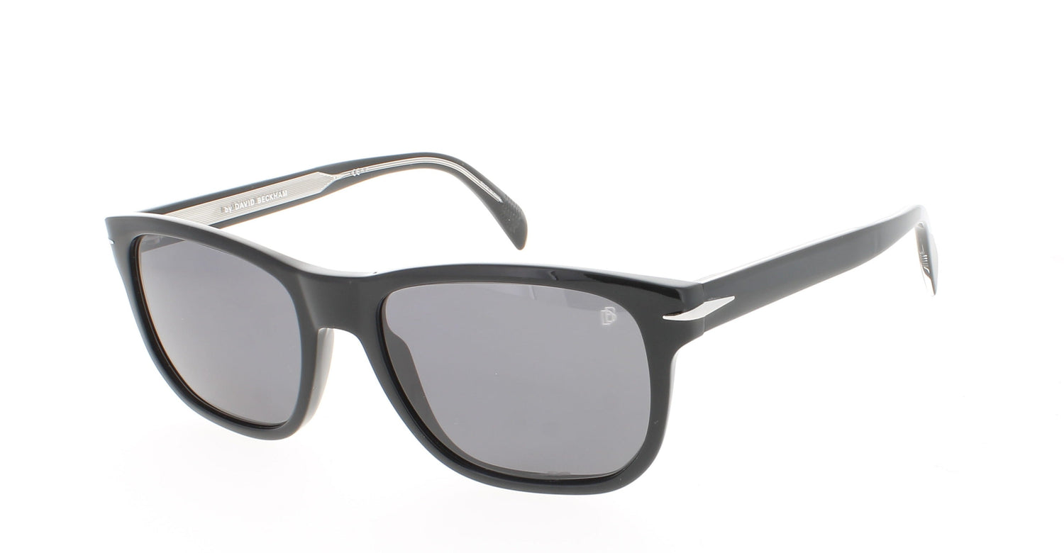 DAVID BECKHAM 1045/S Frame BLACK SILVER Lens GREY POLARIZED