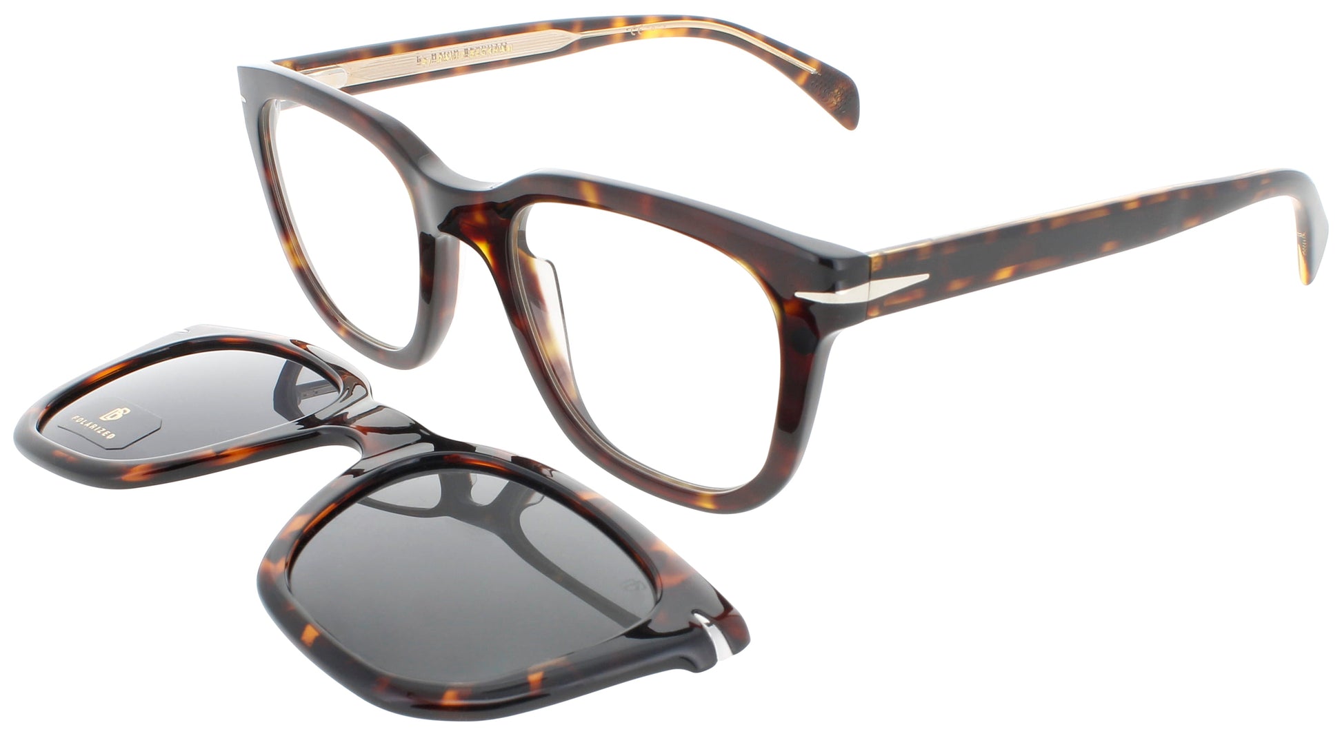 DAVID BECKHAM DB 7043/CS Frame HAVANA Lens GREY POLARIZED
