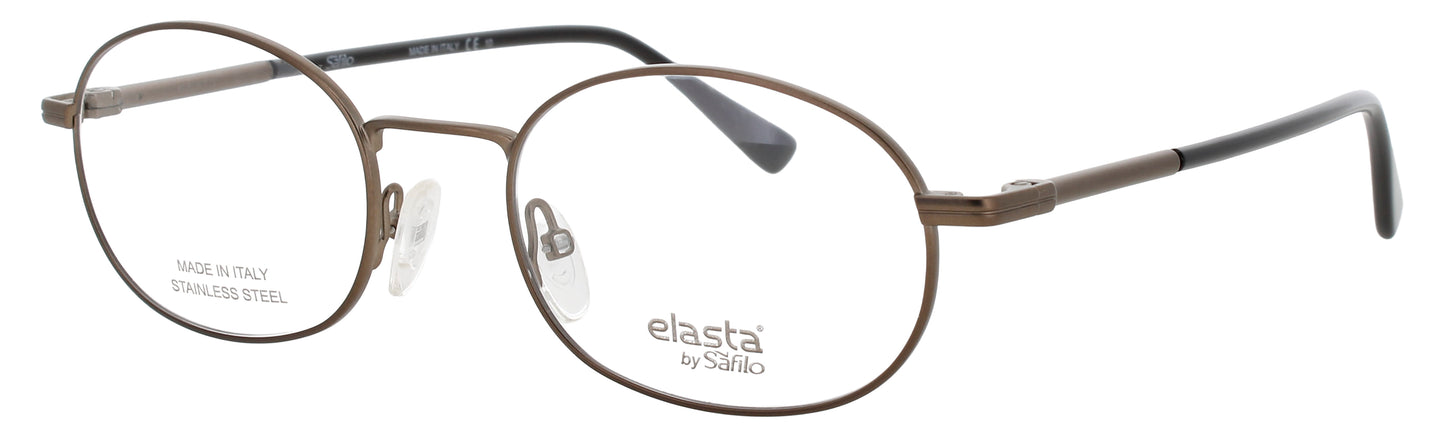 ELASTA E-7247 Frame  MATTE BROWN WHITE Lens DEMO