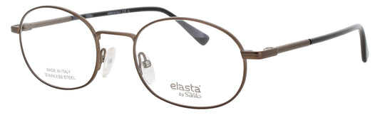ELASTA E-7247 Frame  MATTE BROWN WHITE Lens DEMO