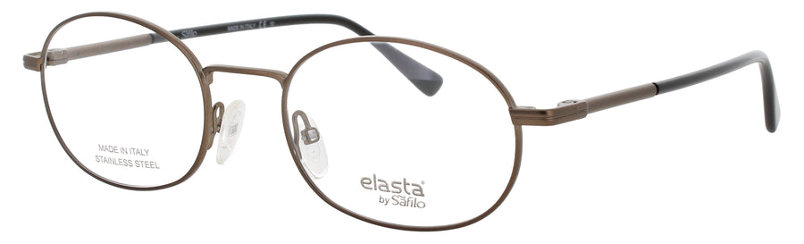 ELASTA E-7247 Frame  MATTE BROWN WHITE Lens DEMO