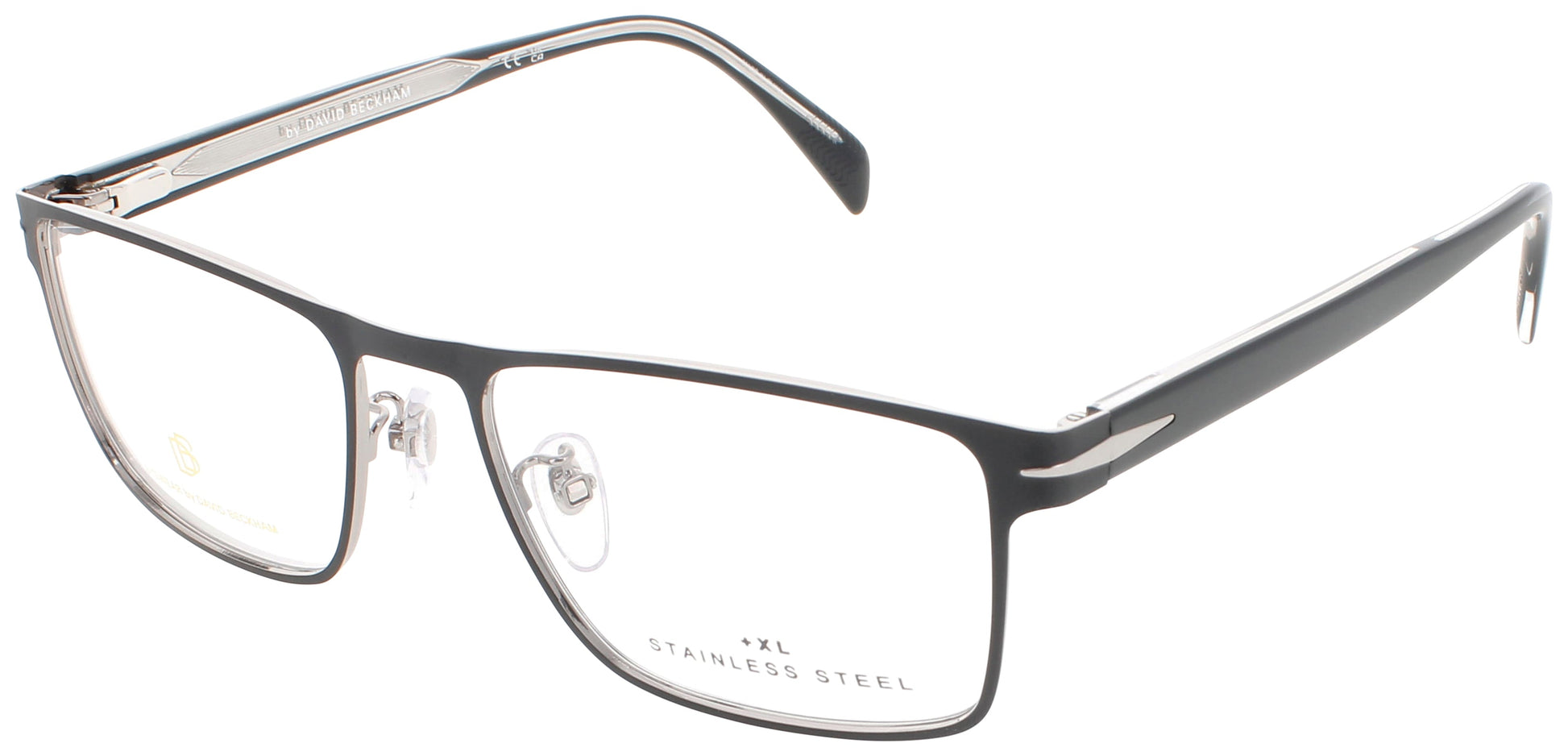 DAVID BECKHAM DB 1067 Frame MATTE BLACK RUTHENIUM Lens DEMO