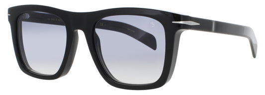 DAVID BECKHAM 7000/S Frame BLACK / SILVER Lens DARK BLUE FLASH