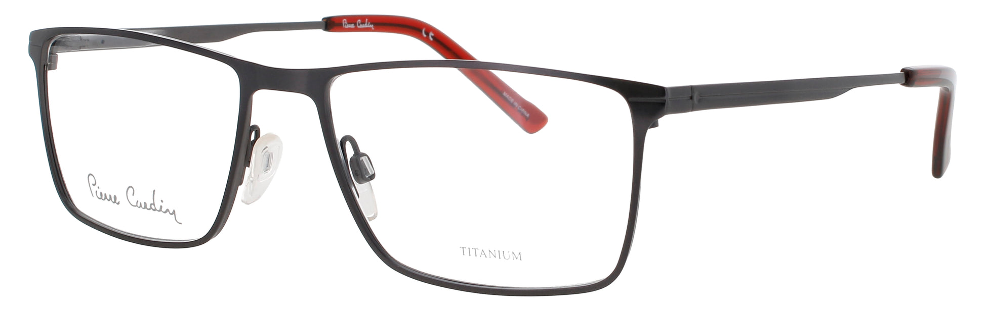 PIERRE CARDIN 6879 Frame  MATTE DARK RUTHENIUM Lens DEMO