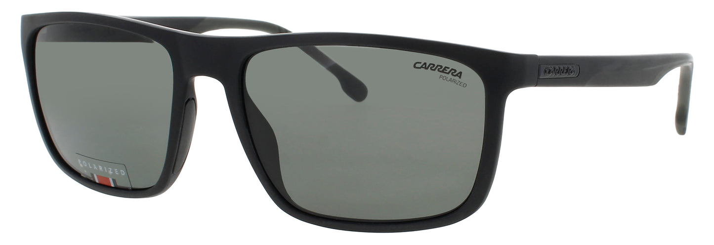 CARRERA 8047/S Frame BLACK / GREEN Lens GREEN POLARIZED