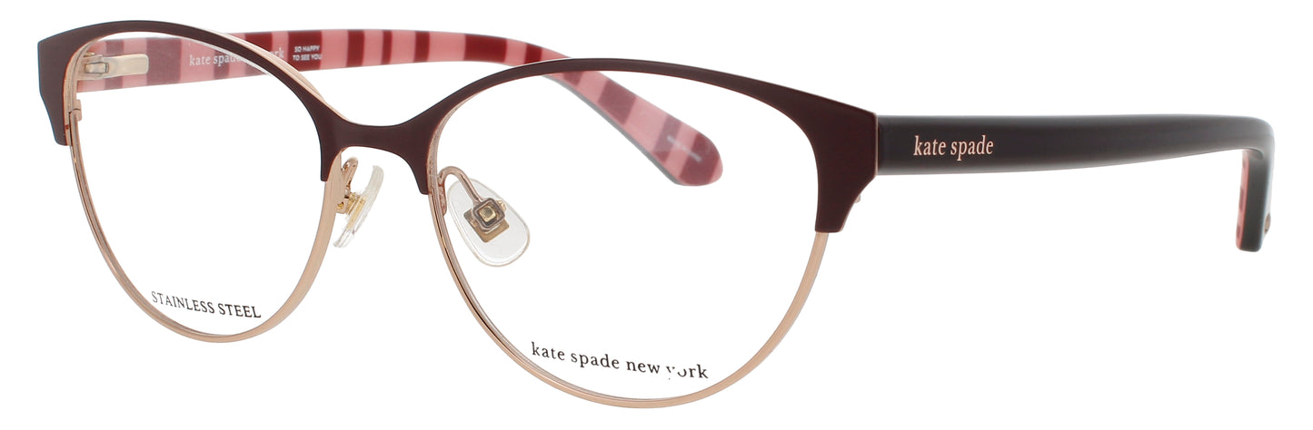 KATE SPADE EMELYN Frame BURGUNDY Lens DEMO