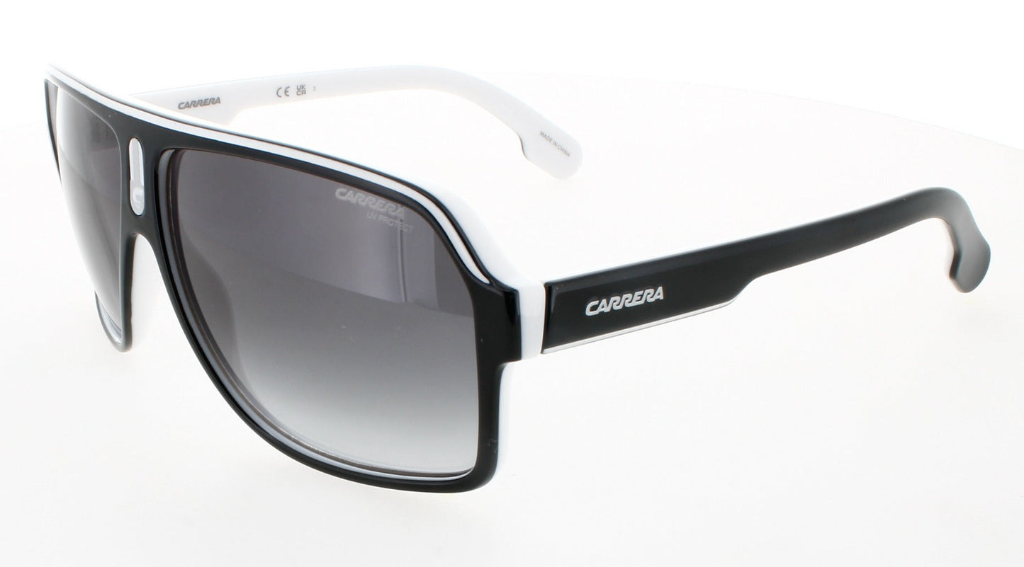 CARRERA 1001/S Frame BLACK WHITE Lens DARK GREY GRADIENT