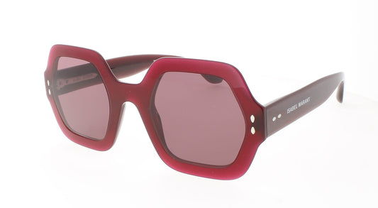 ISABEL MARANT IM 0004/N/S Frame BURGUNDY Lens PINK