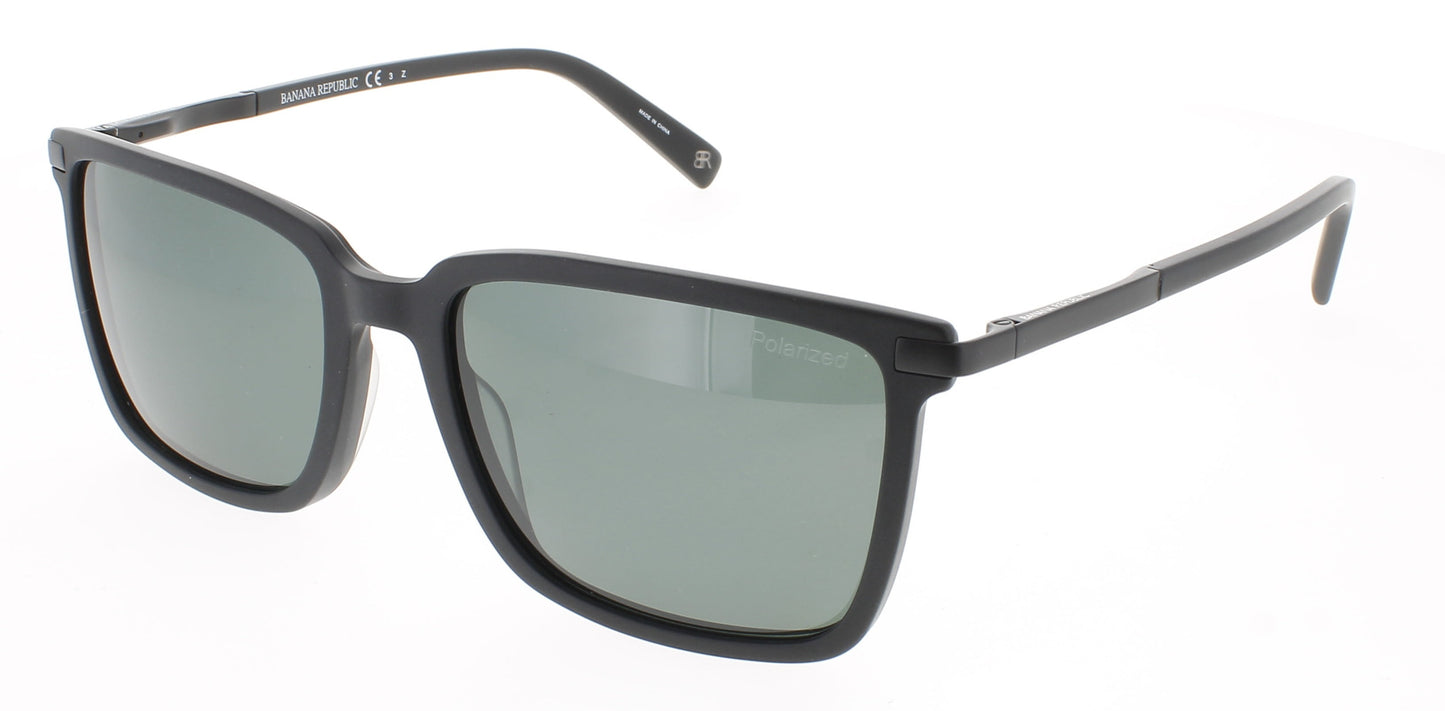 BANANA REPUBLIC BR 1001/S Frame MATTE BLACK Lens GREEN POLARIZED