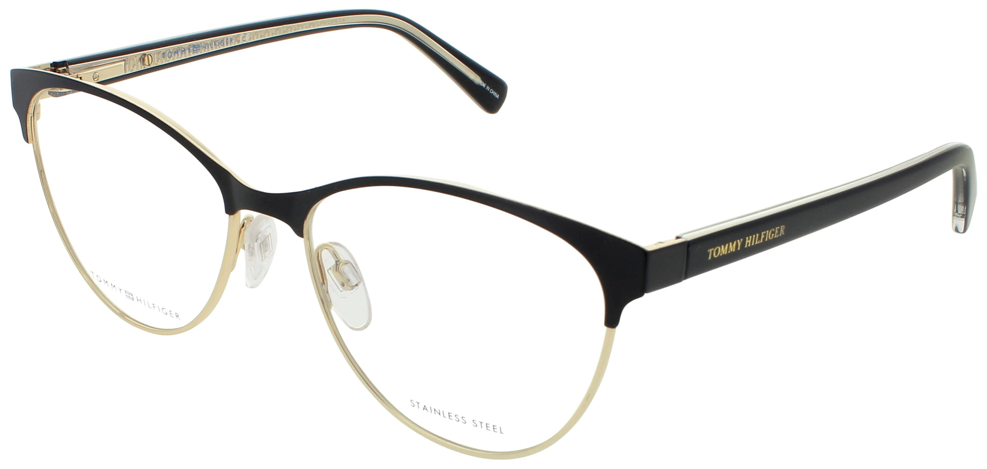 TOMMY HILFIGER TH 1886 Frame MATTE BLACK GOLD Lens DEMO
