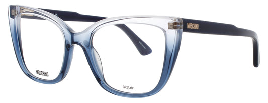 MOSCHINO MOS603 Frame CRYSTAL BLUE Lens DEMO