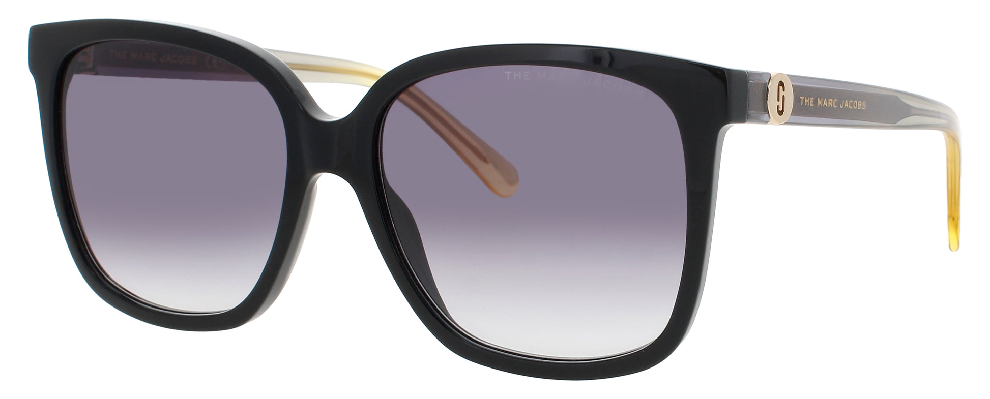 MARC JACOBS 582/S Frame BLACK / YELLOW Lens GREY FLASH