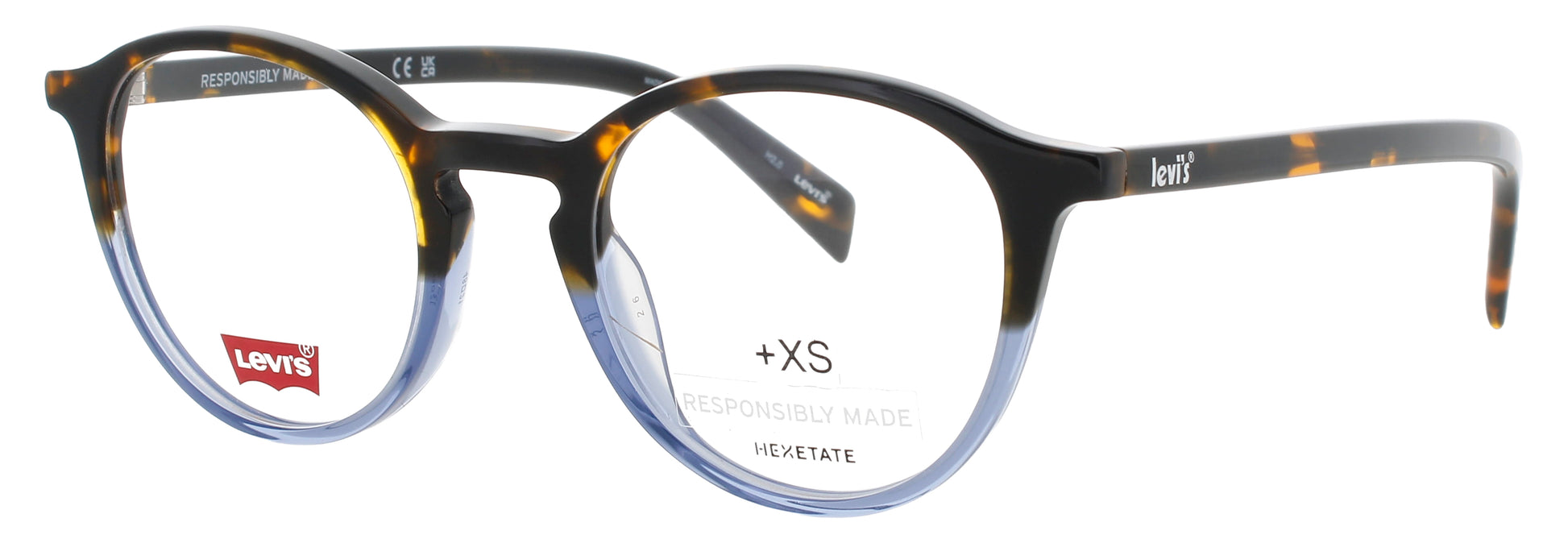 LEVI'S LV-1036 Frame  YELLOW BLUE HAVANA Lens DEMO