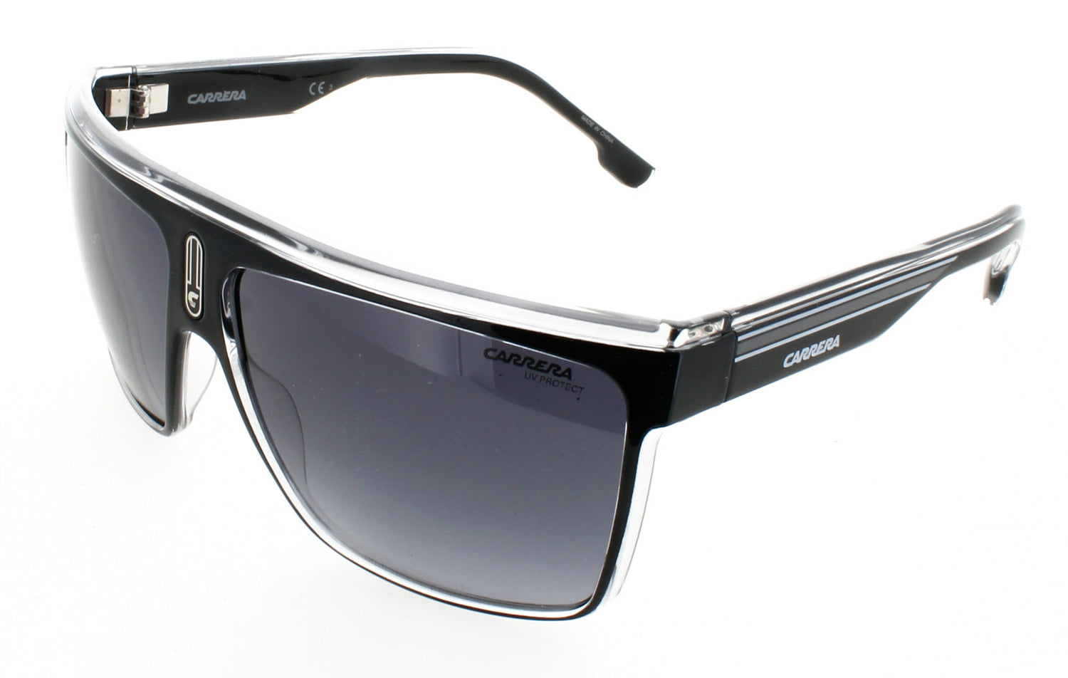 CARRERA 22/N Frame BLACK WHITE Lens DAR GREY GRADIENT