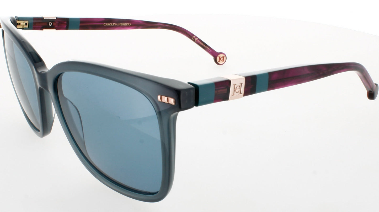 CAROLINA HERRERA CH 0045/S Frame VIOLET TEAL Lens BLUE