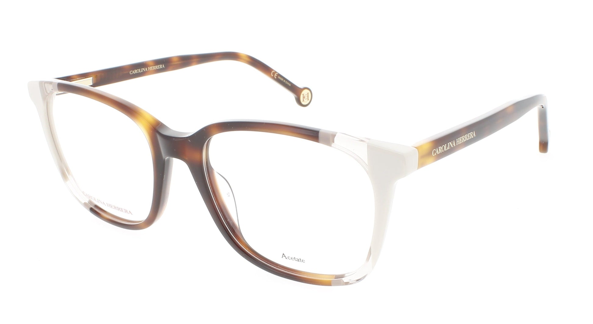 CAROLINA HERRERA CH 0065 Frame HAVANA IVORY Lens DEMO