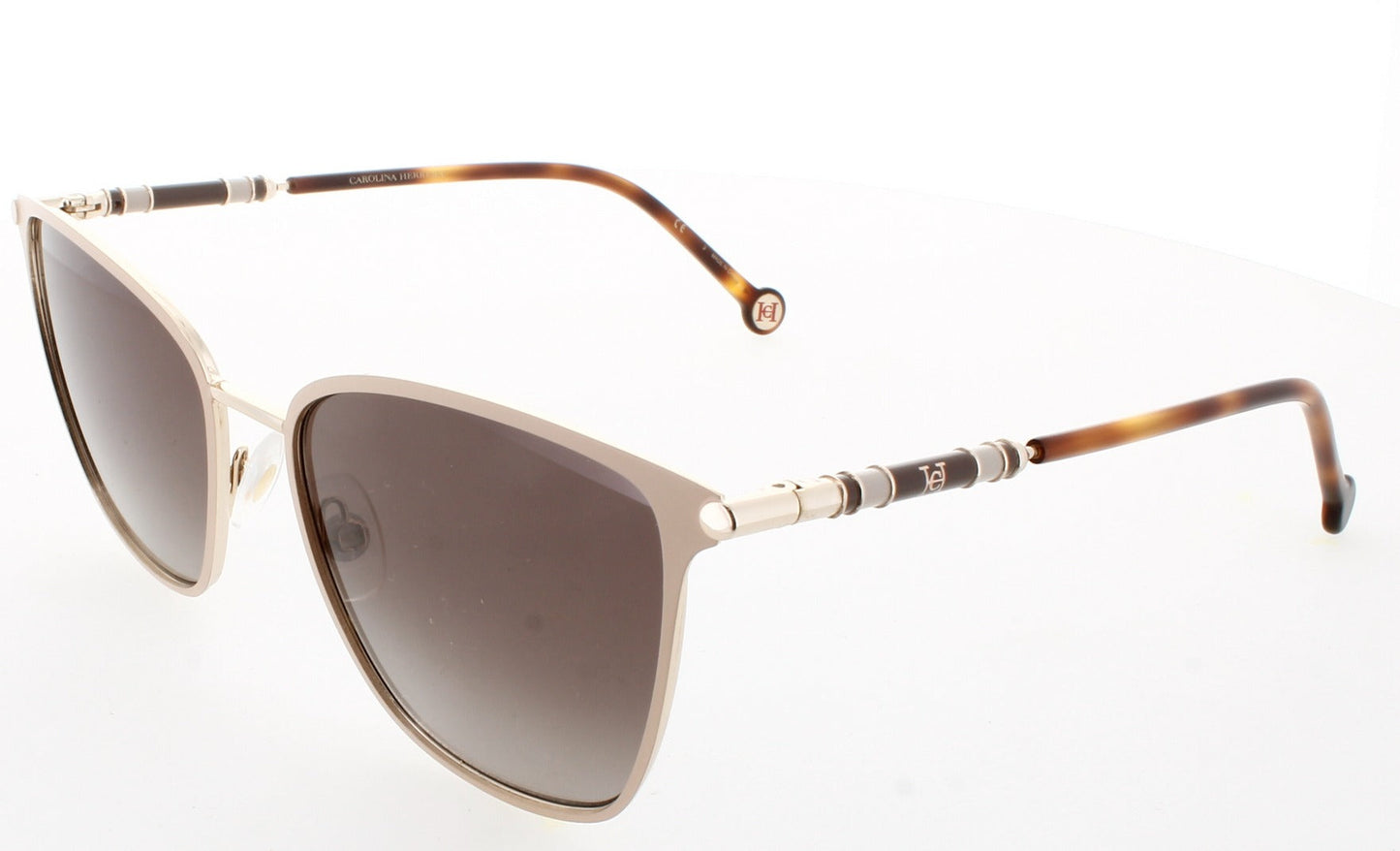 CAROLINA HERRERA CH 0030/S Frame GOLD BURGUNDY Lens BROWN SHADED