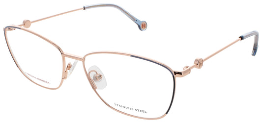 CAROLINA HERRERA CH 0060 Frame GOLD BLUE Lens DEMO