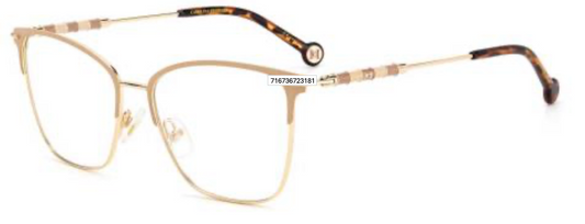 CAROLINA HERRERA CH 0040 Frame GOLD NUDE Lens DEMO