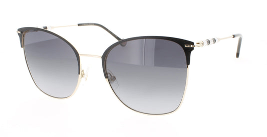 CAROLINA HERRERA CH 0036/S Frame GOLD BLACK Lens DARK GREY GRADIENT