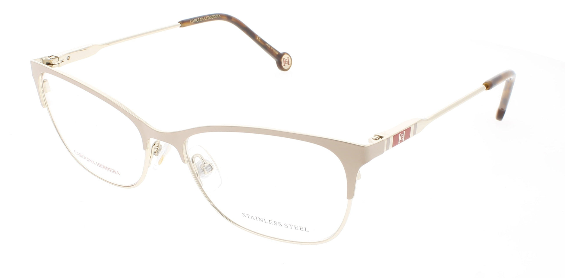CAROLINA HERRERA CH 0074 Frame GOLD NUDE Lens DEMO