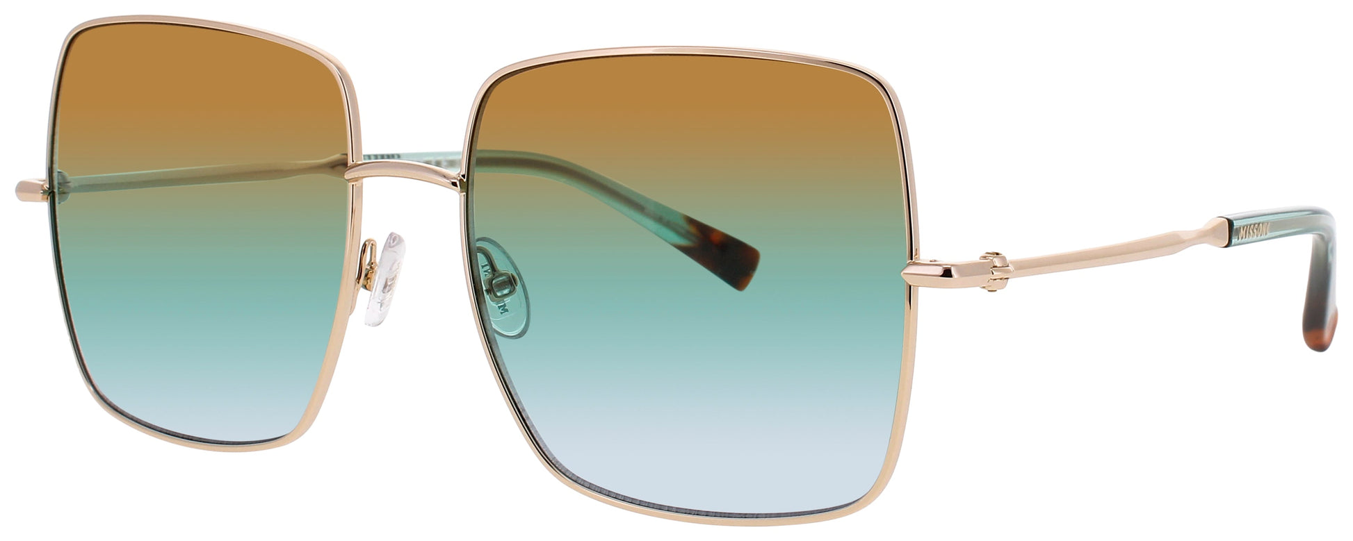 MISSONI MIS 0096/S Frame GOLD Lens BROWN GREEN GRADIENT