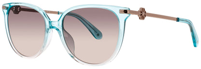 KATE SPADE KRISTINA/G/S Frame GREEN PINK Lens GREY FUCHSIA