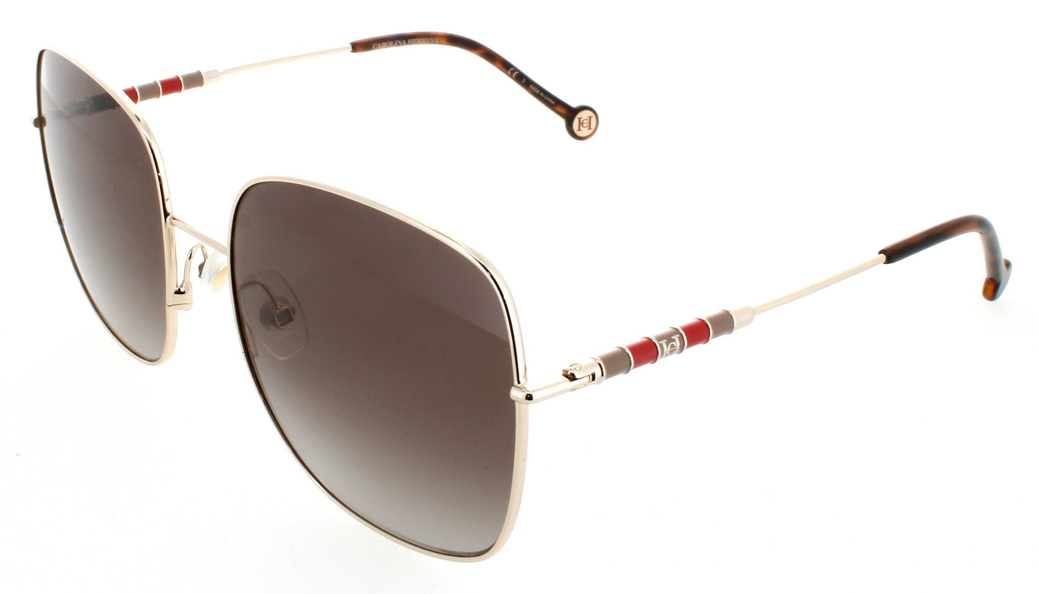 CAROLINA HERRERA CH 0035/S Frame GOLD Lens BROWN GRADIENT