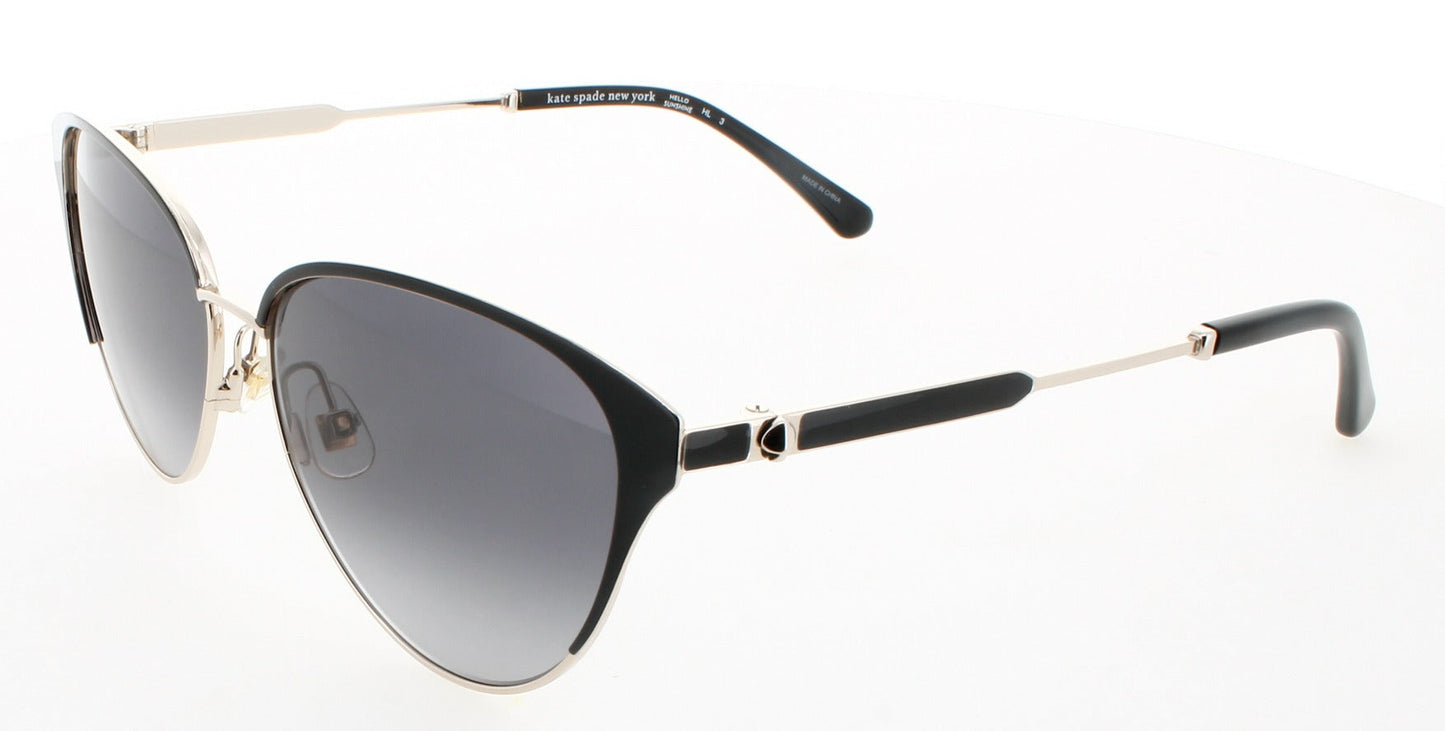 KATE SPADE IANNA/G/S Frame GOLD BLACK Lens DARK GREY GRADIENT