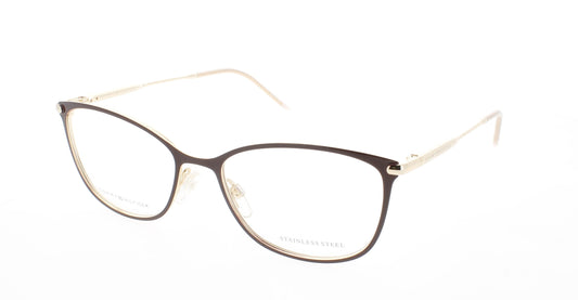 TOMMY HILFIGER TH 1637 Frame GOLD BURGUNDY Lens DEMO