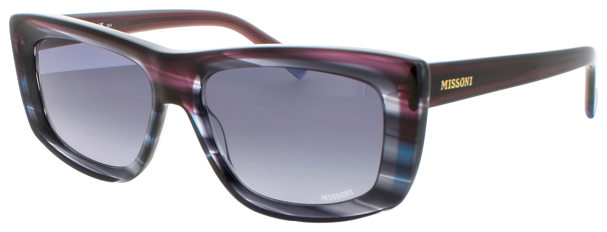 MISSONI MIS 0111/S Frame BLUE VIOLET HORN Lens DARK BLUE GRADIENT