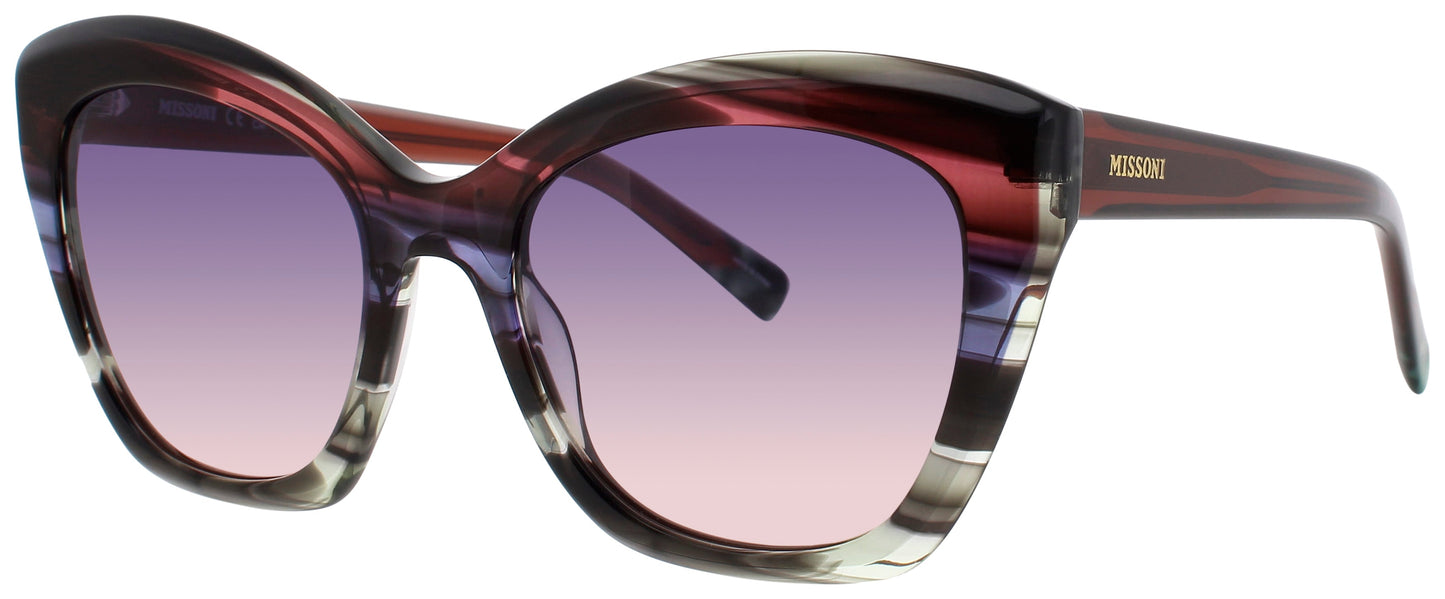 MISSONI MIS 0112/S Frame VIOLET BROWN HORN Lens PLUM
