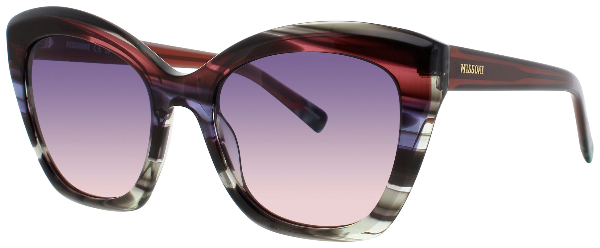 MISSONI MIS 0112/S Frame VIOLET BROWN HORN Lens PLUM