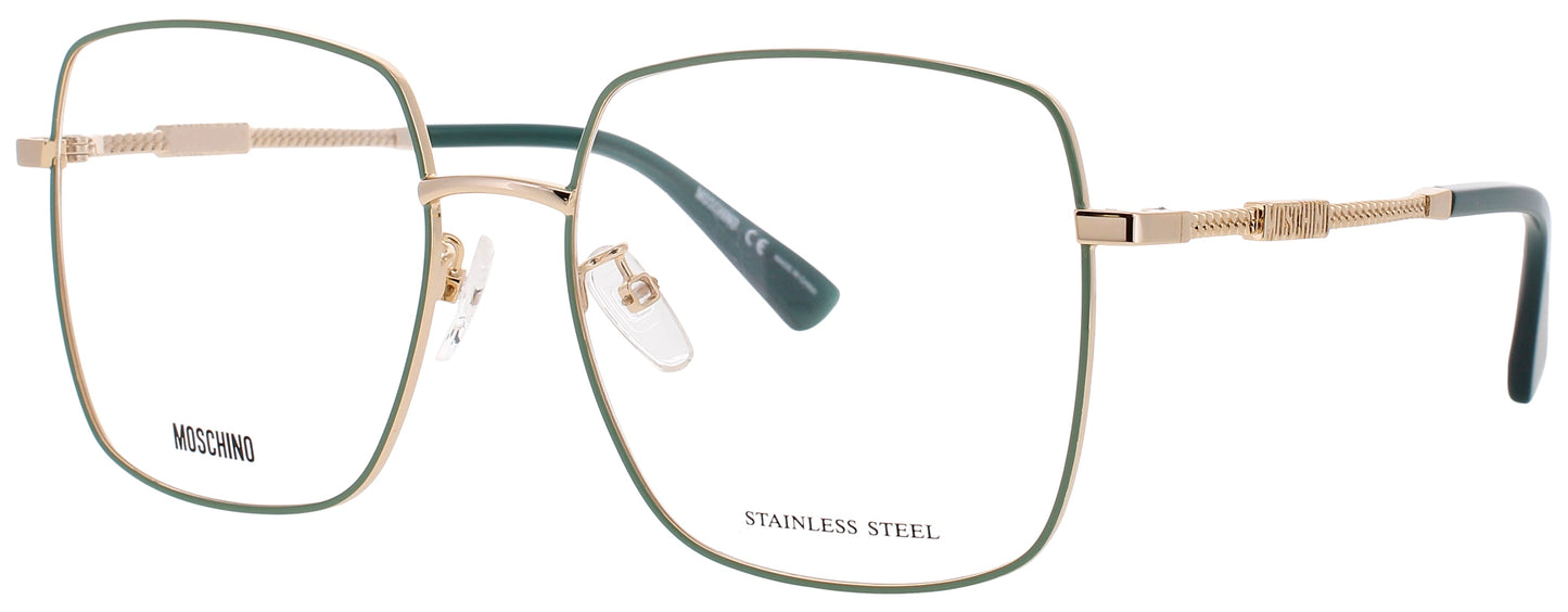 MOSCHINO MOS615/G Frame GOLD GREEN Lens DEMO