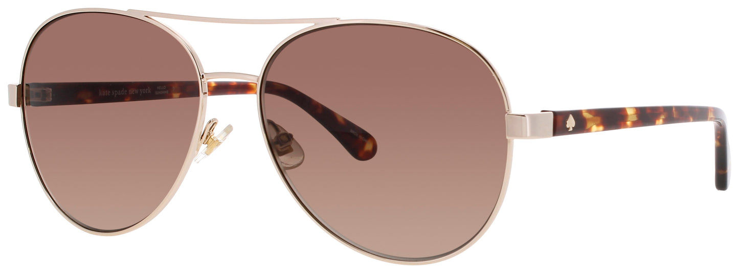 KATE SPADE AVERIE/S Frame GOLD Lens BROWN TINT