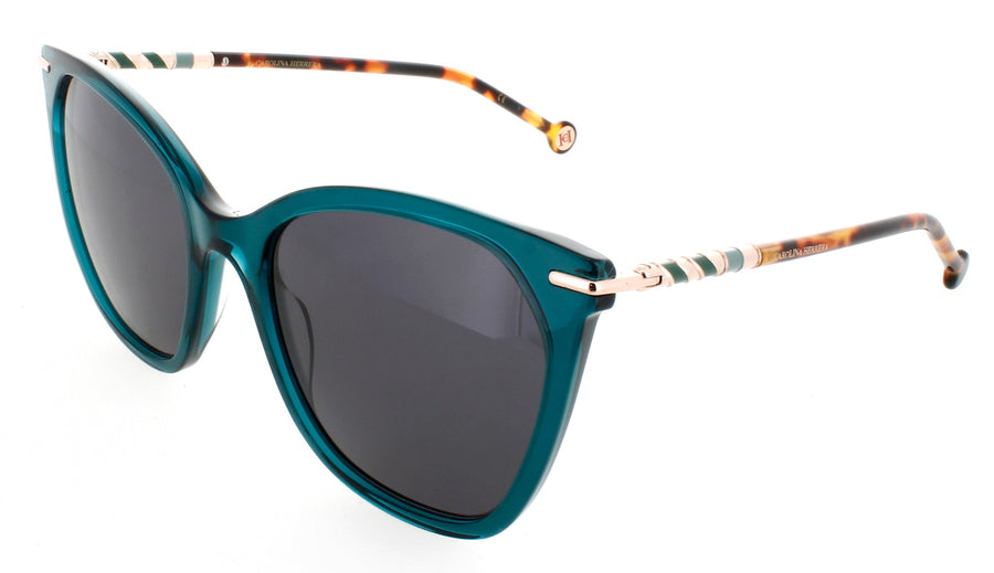 CAROLINA HERRERA HER 0091/S Frame GREEN HAVANA Lens GREY