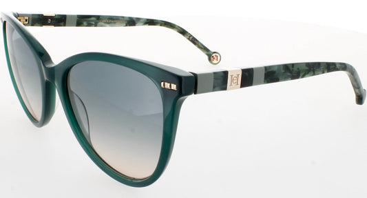 CAROLINA HERRERA HER 0107/S Frame GREEN HAVANA Lens GREY BROWN