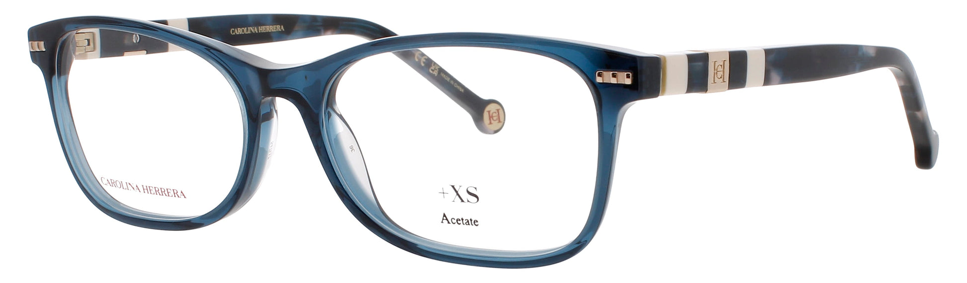 CAROLINA HERRERA HER 0110 Frame BLUE/HAVANA Lens DEMO